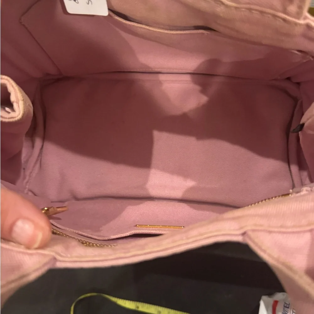Prada Blush Pink Canvas Tote - Picture 3 of 6
